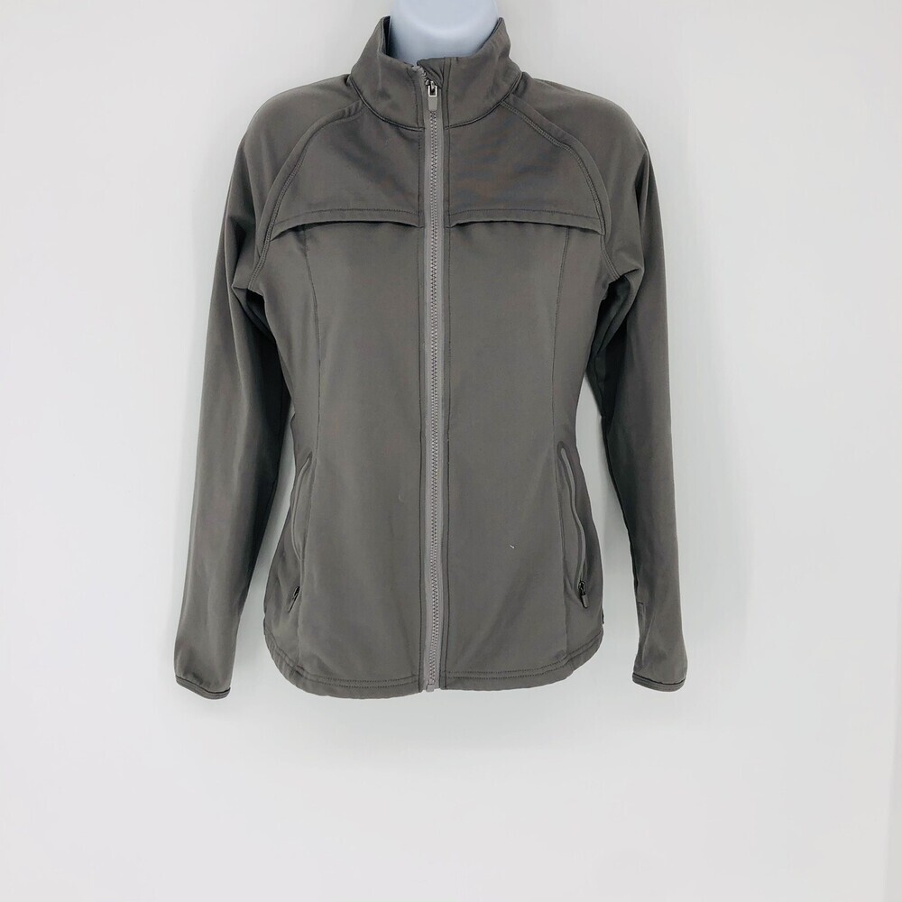 Fabletics Kimmy Performance Jacket Reflective Gray Size Small Running Jogging